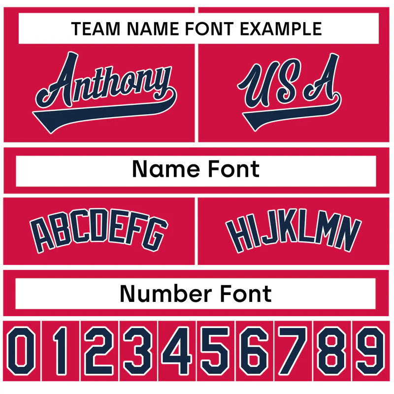 Custom Red Light Blue-White 3D Pattern Design Tulip Authentic Baseball Jersey