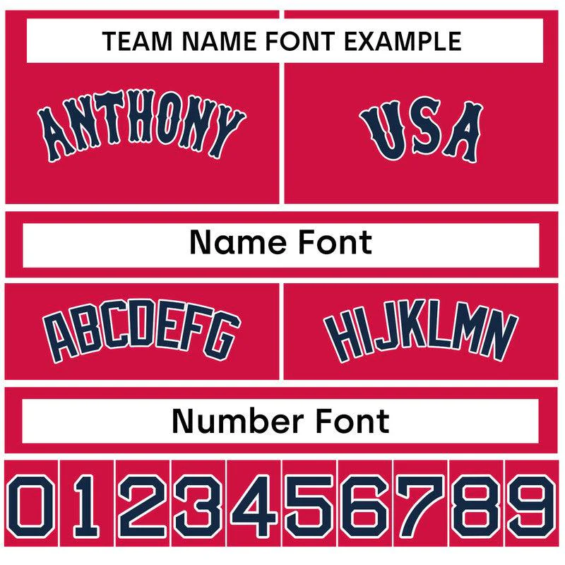 Custom White Red-White Authentic Baseball Jersey-2