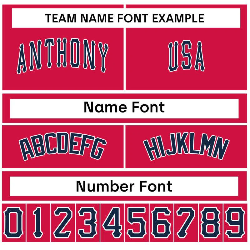 Custom White Red-Gold Authentic Baseball Jersey-1